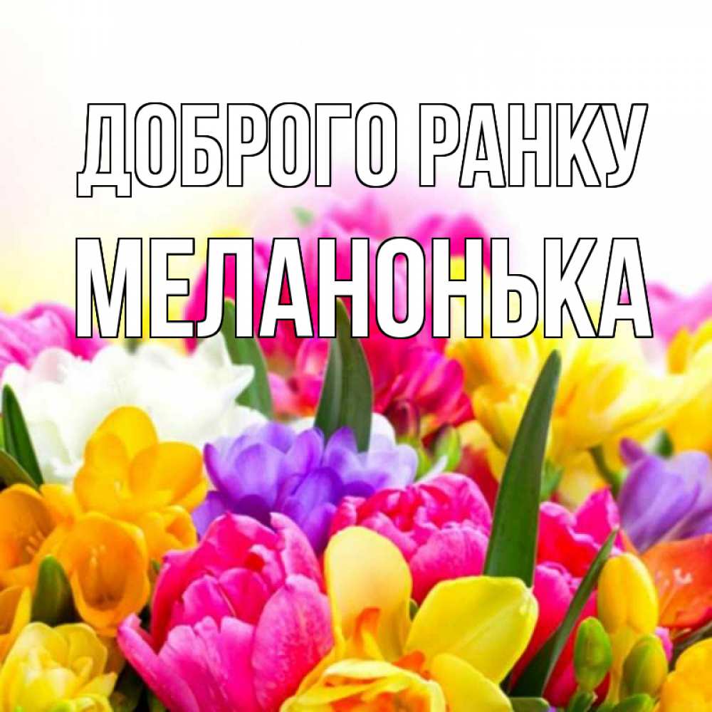 Открытка на каждый день з підписом, Меланонька Доброго ранку создать открытку со свое подписью Прикольна листівка з побажанням онлайн скачати безкоштовно 