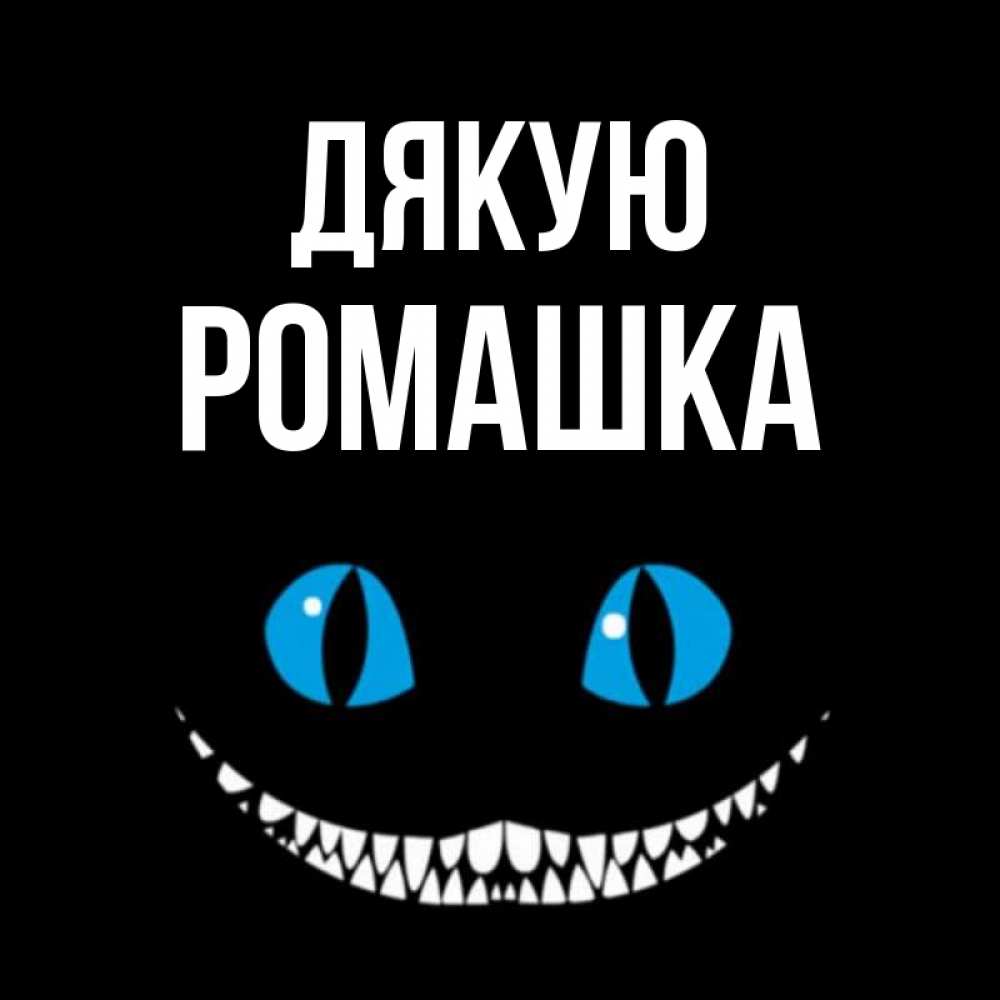 Открытка на каждый день з підписом, Ромашка Дякую благодарю от чеширика Прикольна листівка з побажанням онлайн скачати безкоштовно 