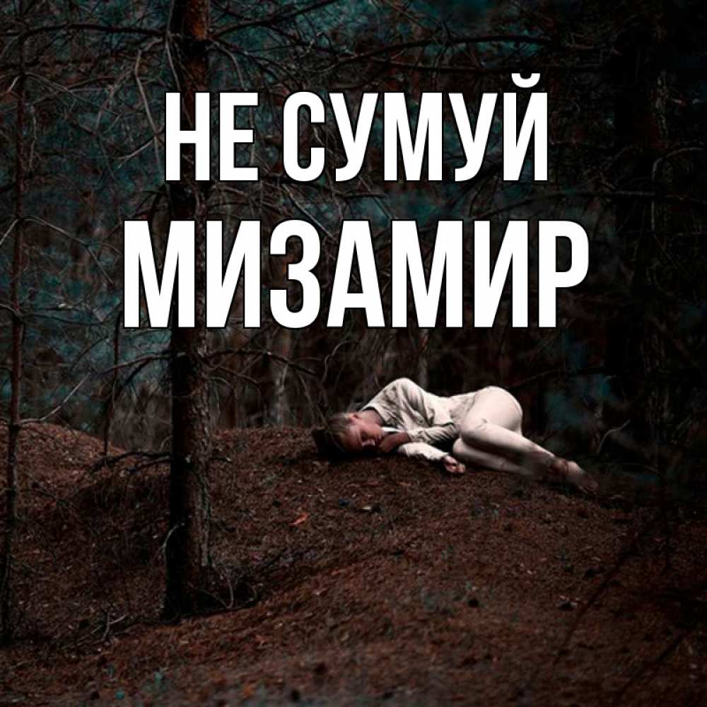 Открытка на каждый день з підписом, Мизамир Не сумуй лес Прикольна листівка з побажанням онлайн скачати безкоштовно 