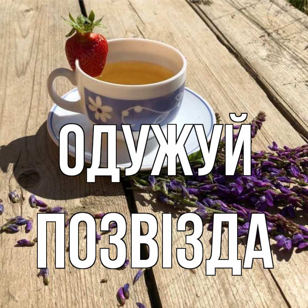 Открытка на каждый день з підписом, Позвізда Одужуй чай Прикольна листівка з побажанням онлайн скачати безкоштовно 