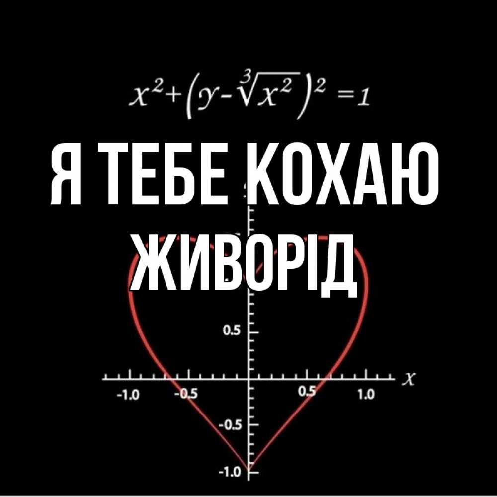 Открытка на каждый день з підписом, Живорід Я тебе кохаю сердечная формула Прикольна листівка з побажанням онлайн скачати безкоштовно 