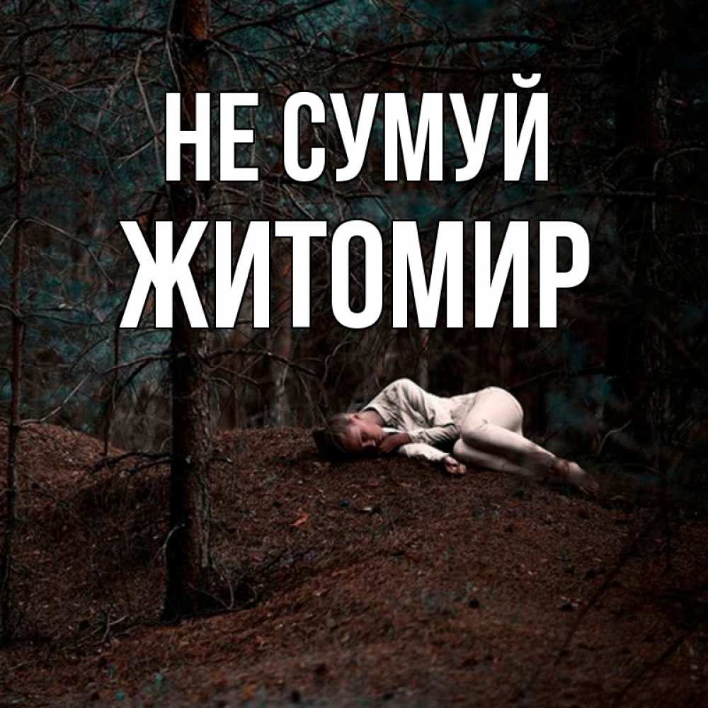 Открытка на каждый день з підписом, Житомир Не сумуй лес Прикольна листівка з побажанням онлайн скачати безкоштовно 