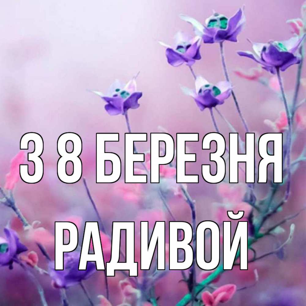 Открытка на каждый день з підписом, Радивой З 8 БЕРЕЗНЯ международный женский день 2 Прикольна листівка з побажанням онлайн скачати безкоштовно 