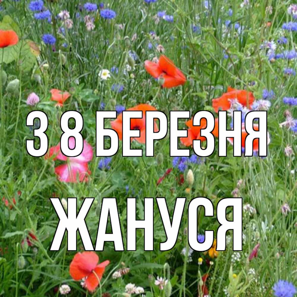 Открытка на каждый день з підписом, Жануся З 8 БЕРЕЗНЯ международный женский день 4 Прикольна листівка з побажанням онлайн скачати безкоштовно 