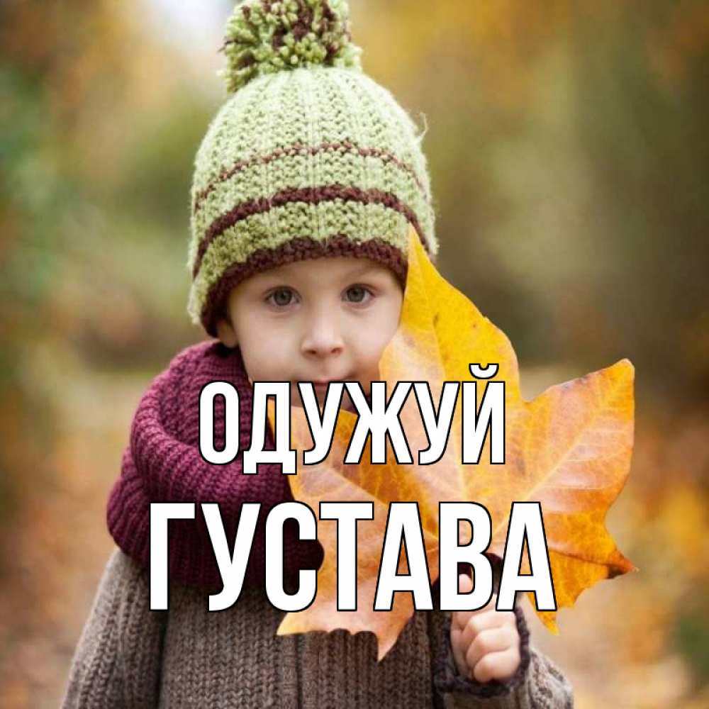Открытка на каждый день з підписом, Густава Одужуй дышим свежим воздухом Прикольна листівка з побажанням онлайн скачати безкоштовно 