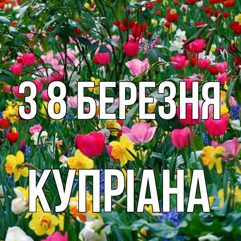 Открытка на каждый день з підписом, Купріана З 8 БЕРЕЗНЯ с международным женским днем поздравления для женщины Прикольна листівка з побажанням онлайн скачати безкоштовно 