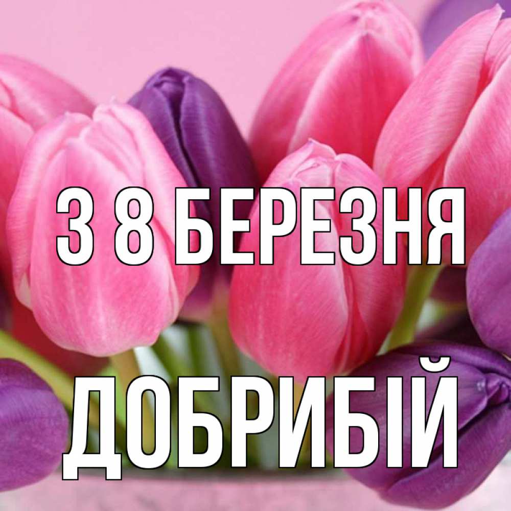 Открытка на каждый день з підписом, Добрибій З 8 БЕРЕЗНЯ маме 1 Прикольна листівка з побажанням онлайн скачати безкоштовно 