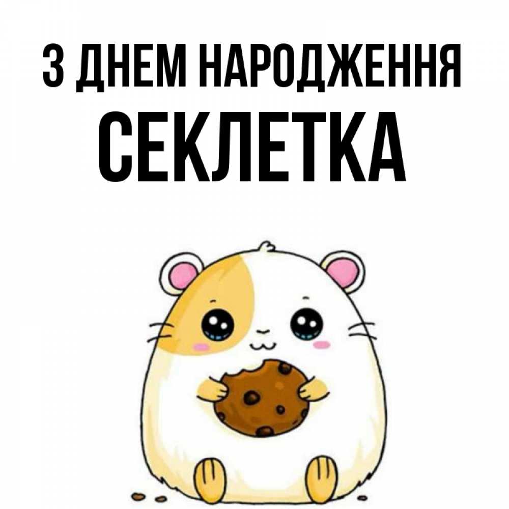 Открытка на каждый день з підписом, Секлетка З Днем народження с днюхой Прикольна листівка з побажанням онлайн скачати безкоштовно 