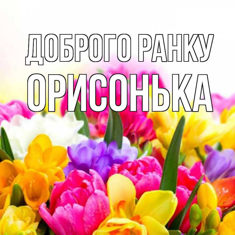 Открытка на каждый день з підписом, Орисонька Доброго ранку создать открытку со свое подписью Прикольна листівка з побажанням онлайн скачати безкоштовно 