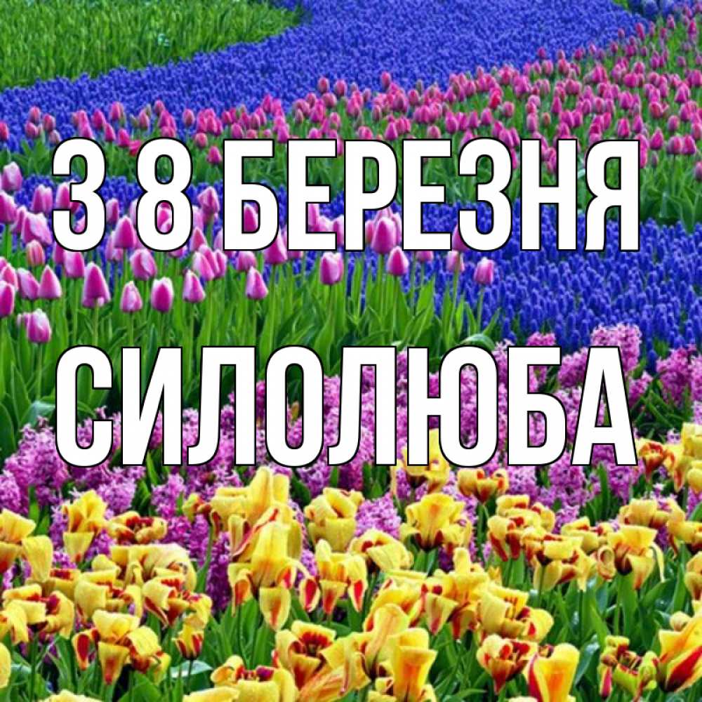 Открытка на каждый день з підписом, Силолюба З 8 БЕРЕЗНЯ цветы Прикольна листівка з побажанням онлайн скачати безкоштовно 