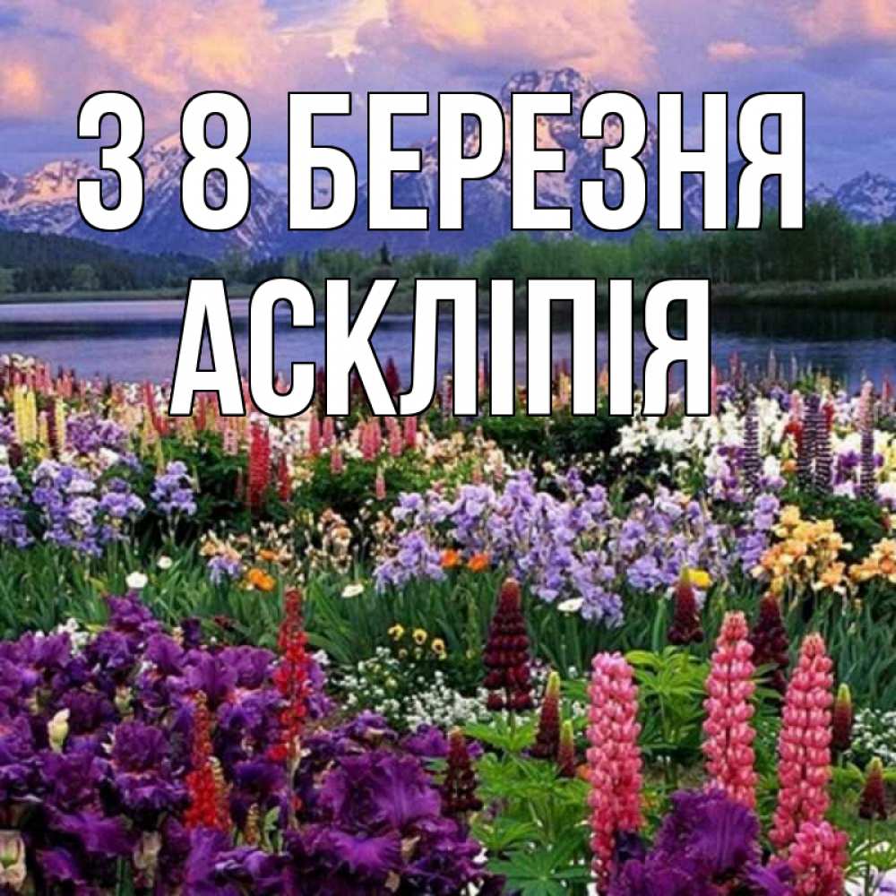 Открытка на каждый день з підписом, Аскліпія З 8 БЕРЕЗНЯ международный женский день Прикольна листівка з побажанням онлайн скачати безкоштовно 