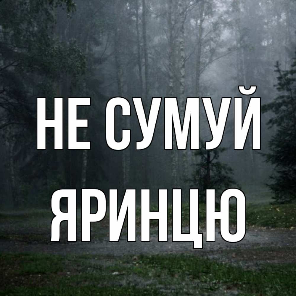 Открытка на каждый день з підписом, Яринцю Не сумуй осень Прикольна листівка з побажанням онлайн скачати безкоштовно 