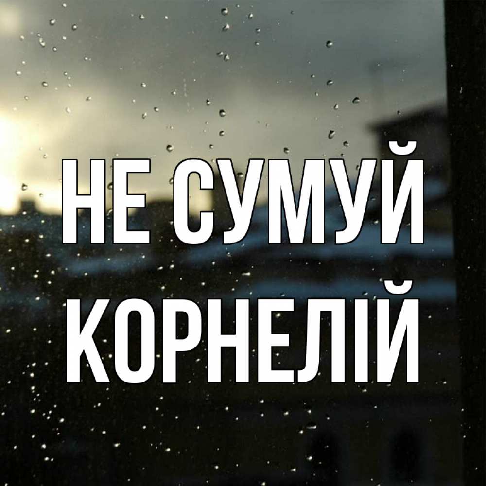 Открытка на каждый день з підписом, Корнелій Не сумуй вид на крыши Прикольна листівка з побажанням онлайн скачати безкоштовно 