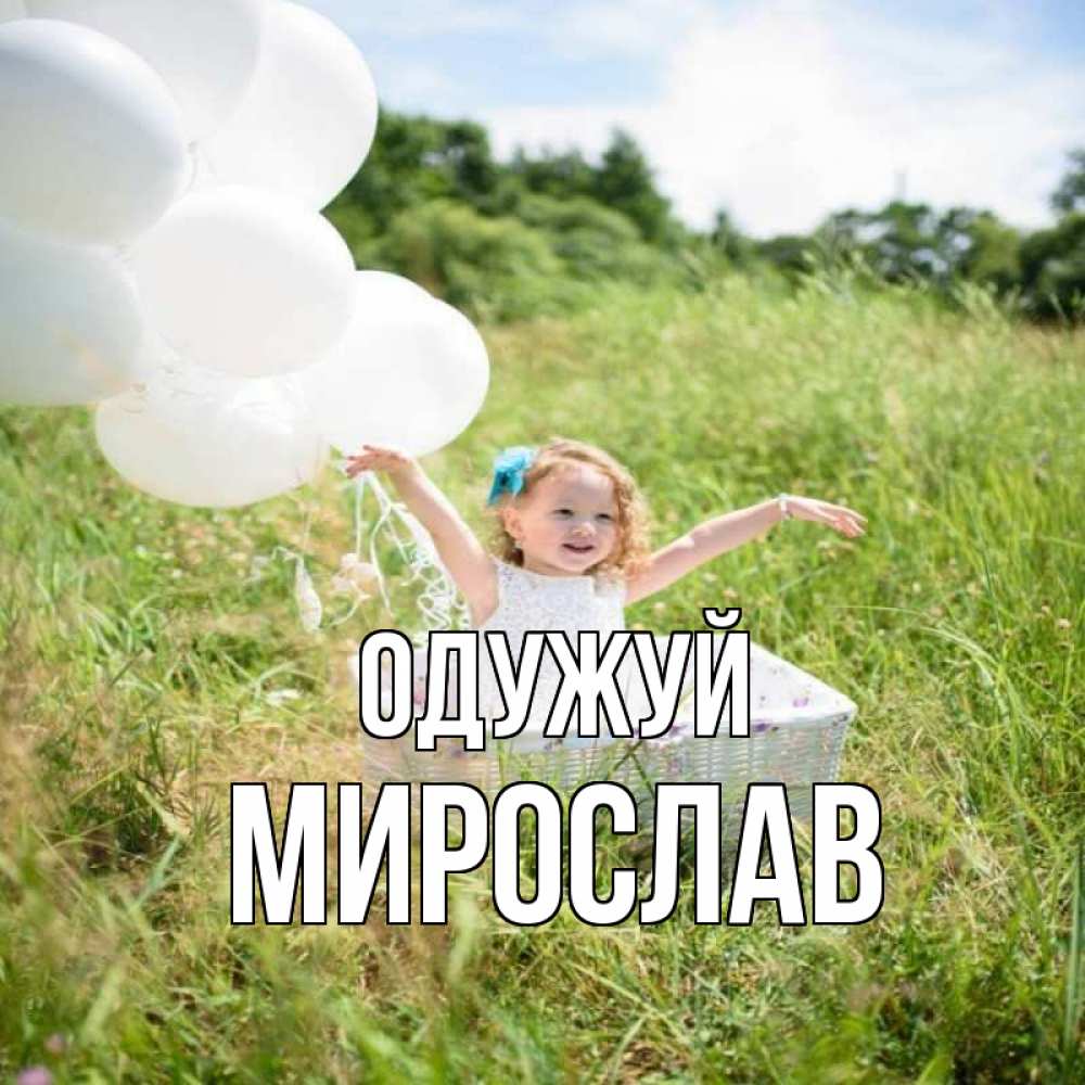 Открытка на каждый день з підписом, Мирослав Одужуй девочка сидит в корзине наверное от этого больной должен выздороветь Прикольна листівка з побажанням онлайн скачати безкоштовно 