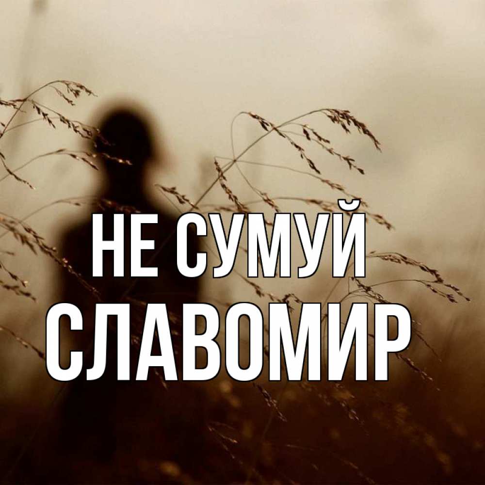 Открытка на каждый день з підписом, Славомир Не сумуй грусть Прикольна листівка з побажанням онлайн скачати безкоштовно 