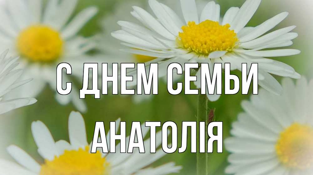 Открытка на каждый день з підписом, Анатолія С днем семьи с днем семьи  1 Прикольна листівка з побажанням онлайн скачати безкоштовно 