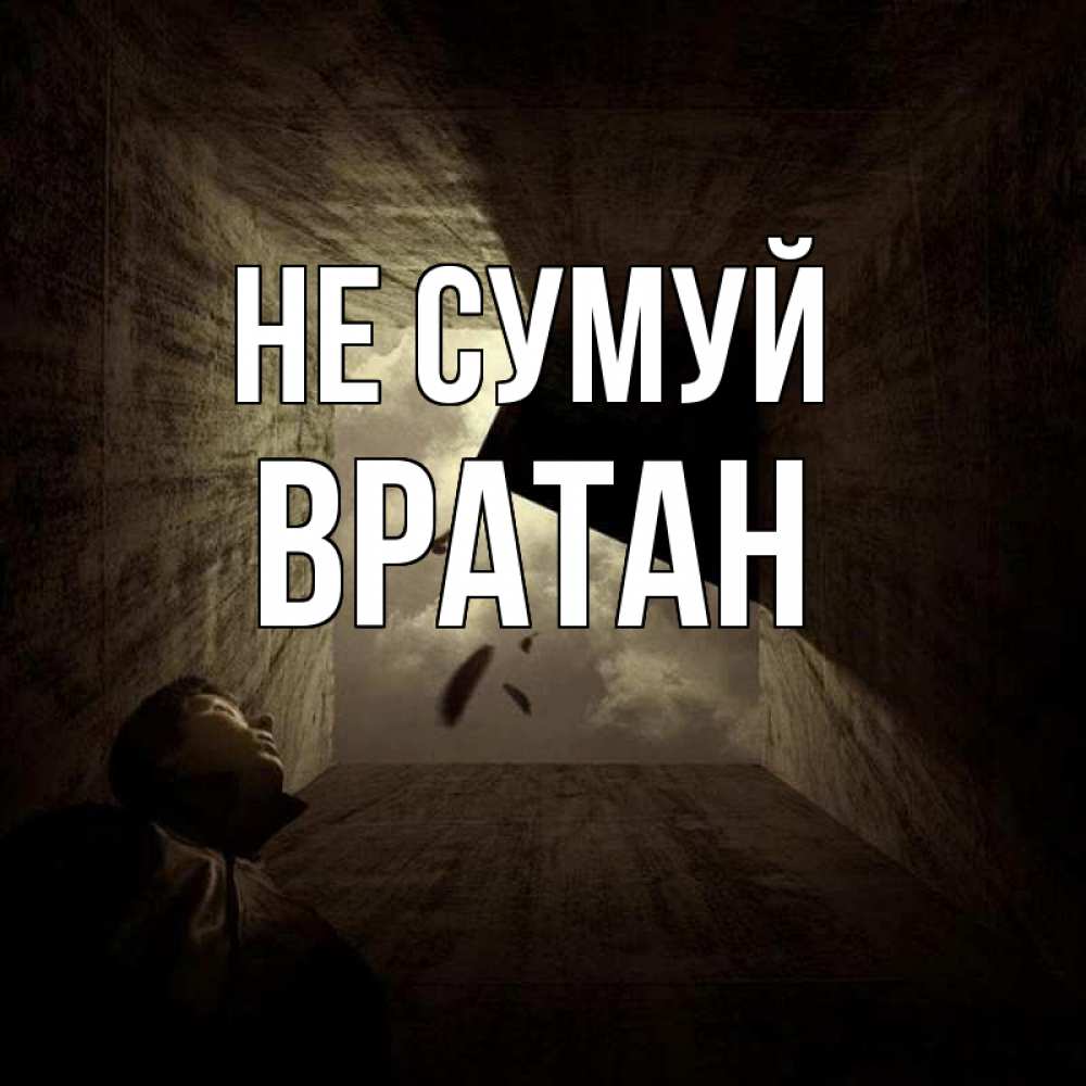 Открытка на каждый день з підписом, Вратан Не сумуй жуть Прикольна листівка з побажанням онлайн скачати безкоштовно 