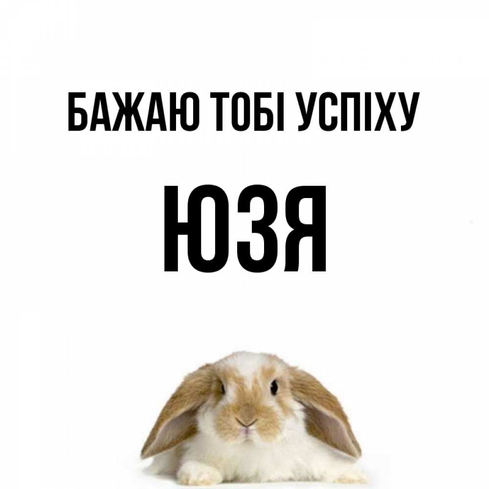Открытка на каждый день з підписом, Юзя Бажаю тобі успіху открытки с произвольным текстом который можно вставить в открытку и создать ее самостоятельно бесплатно онлайн Прикольна листівка з побажанням онлайн скачати безкоштовно 