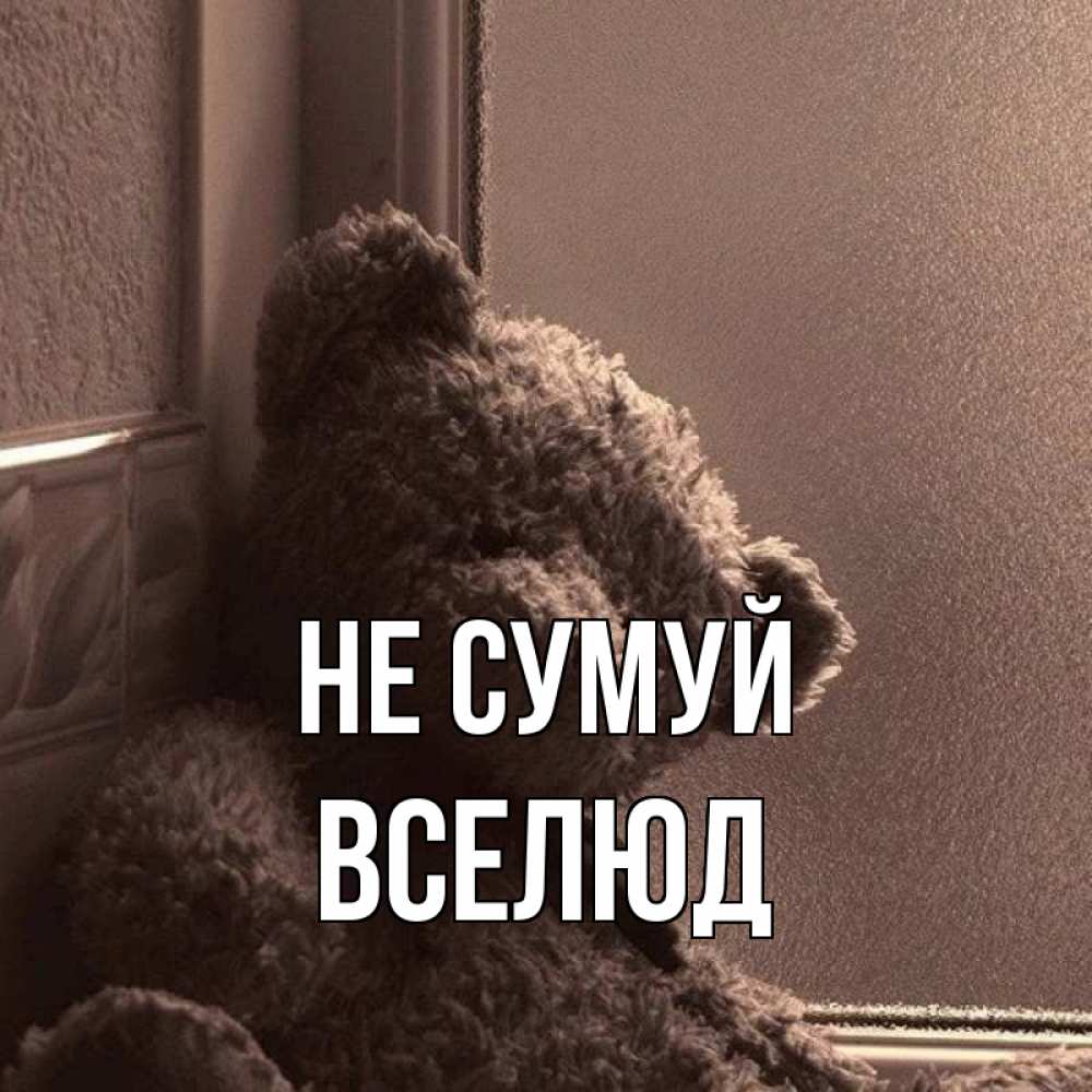 Открытка на каждый день з підписом, Вселюд Не сумуй стекол рефленое Прикольна листівка з побажанням онлайн скачати безкоштовно 