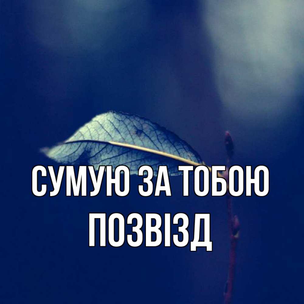 Открытка на каждый день з підписом, Позвізд Сумую за тобою одна ветка 1 Прикольна листівка з побажанням онлайн скачати безкоштовно 
