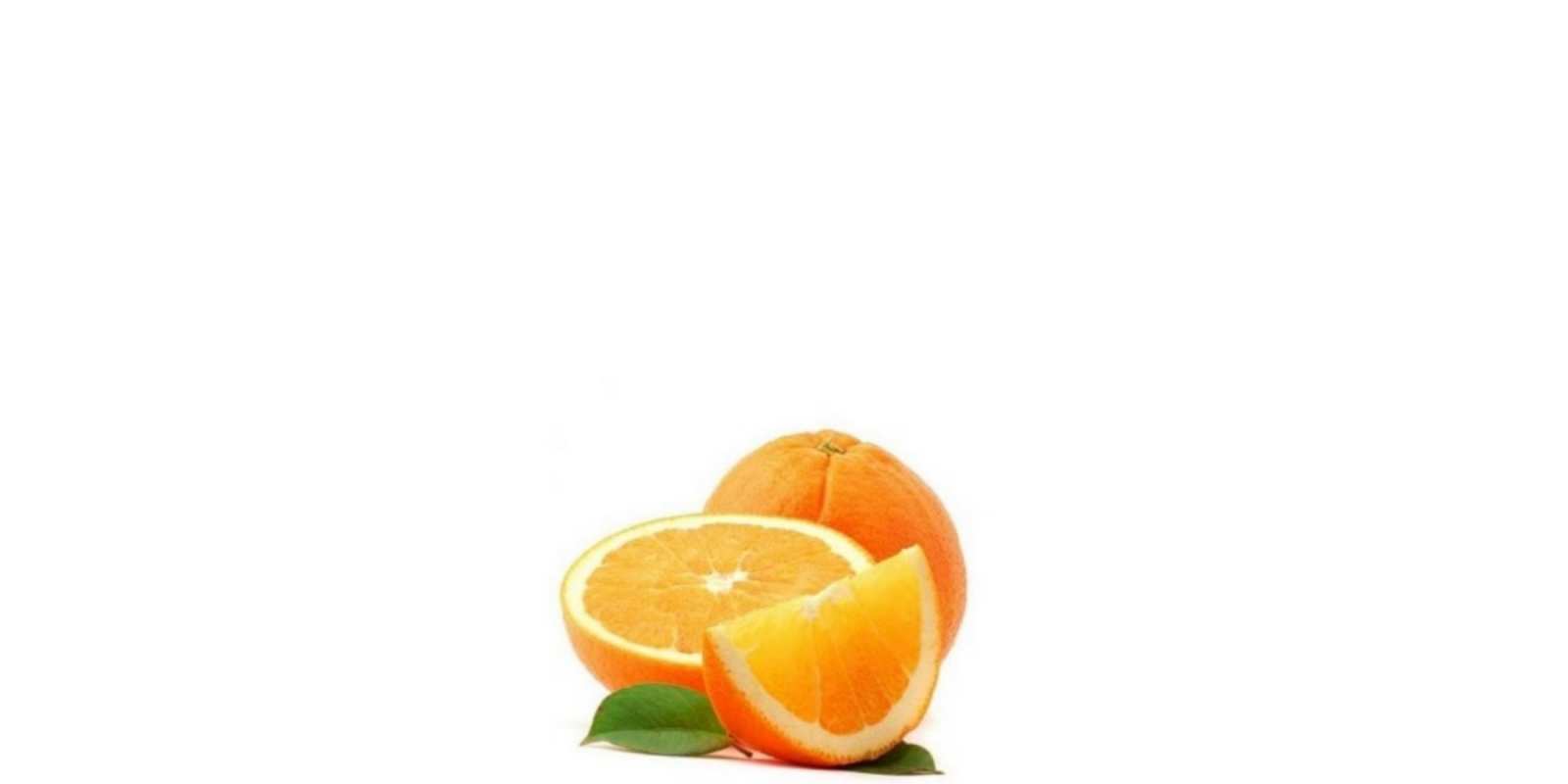 Открытка мандарин нарезан на дольки с зеленым листом мандарин Гарного настрою 