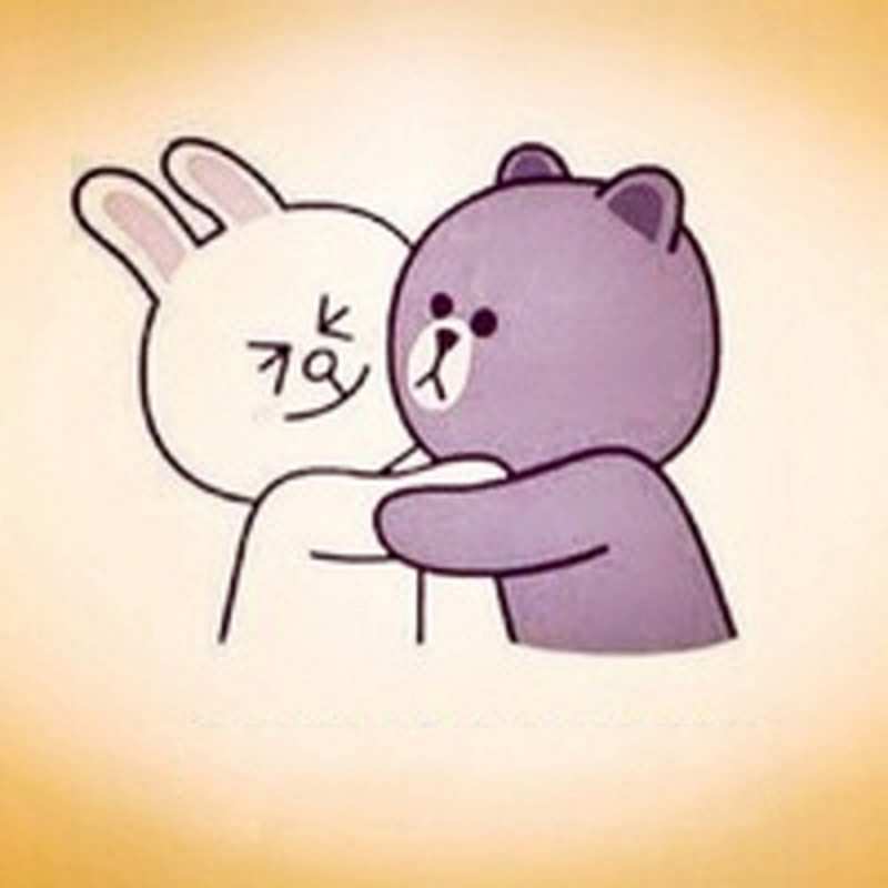 Открытка мульт персонажи заяц и медведь  обнимашки  Хочу обійняти тебе 