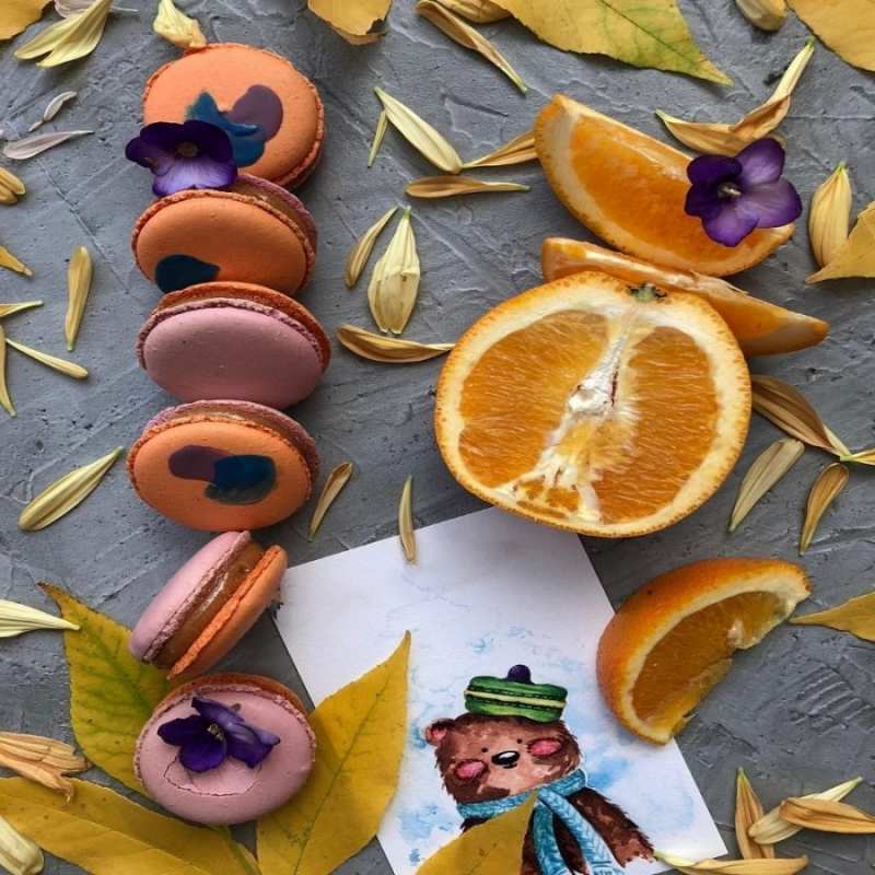 Открытка печенюхи и апельсин  не болейте  Одужуй 