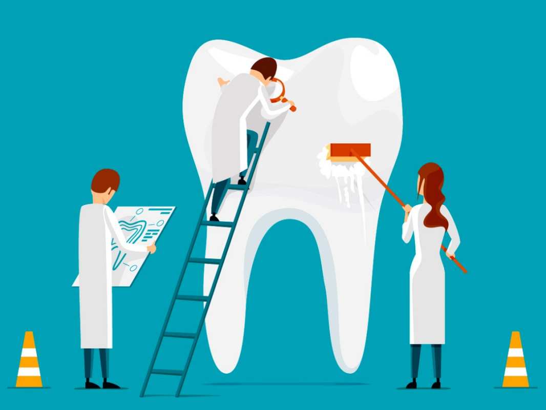 Открытка врачи лечат зубы  с днем стоматолога   З днем ​​стоматолога 