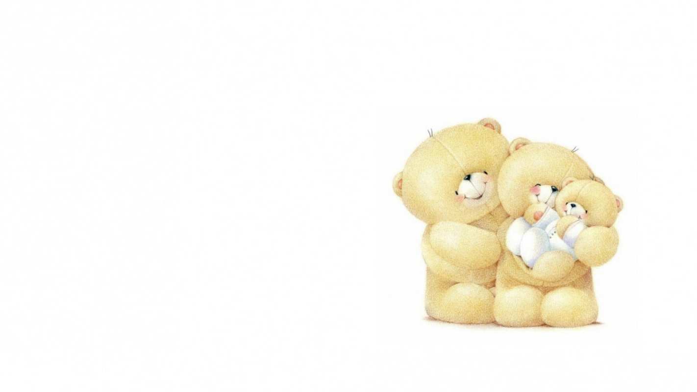 Открытка семья плюшевых медведей  с днем семьи   С днем семьи 