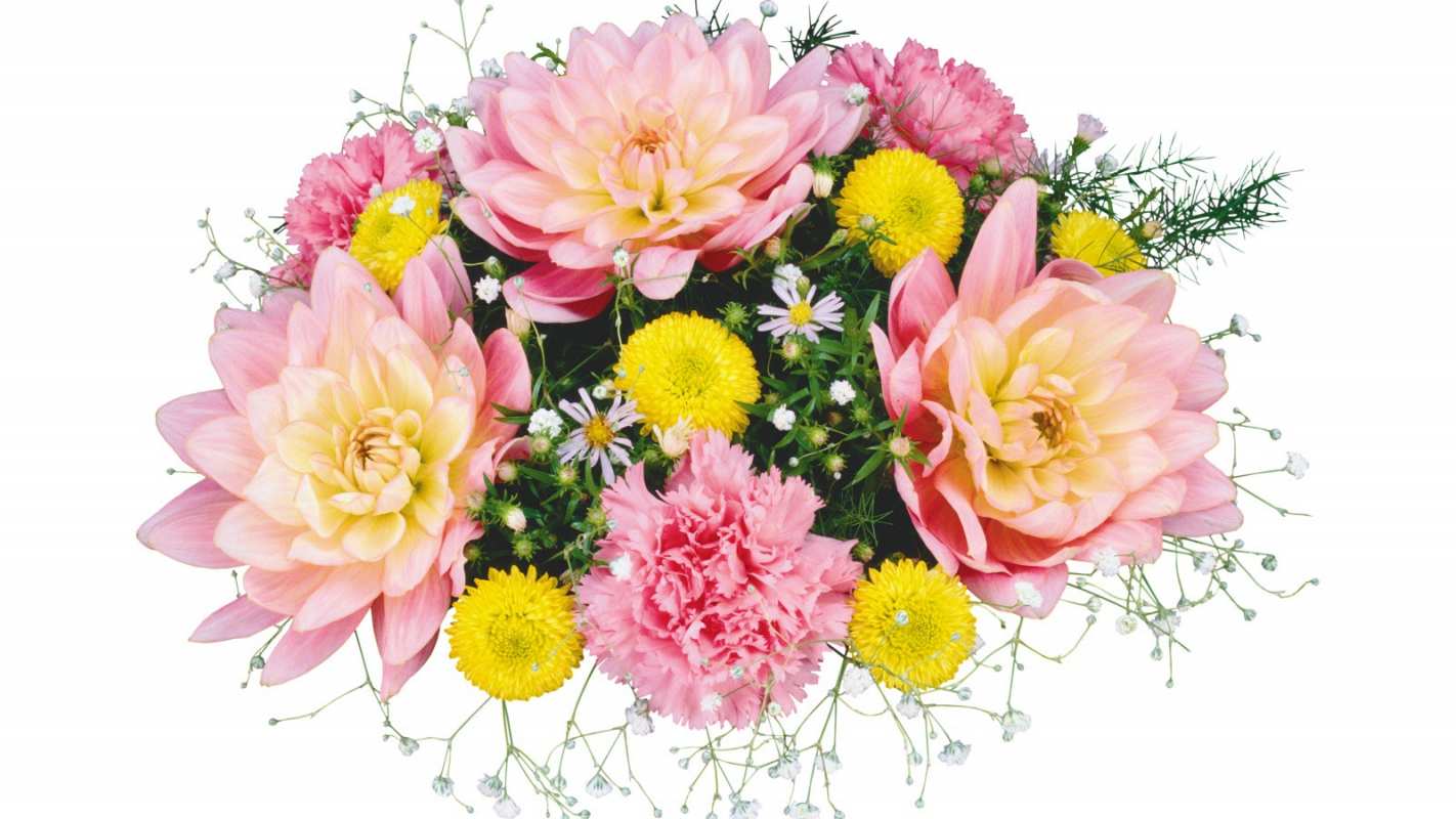 Открытка букет цветов  с днем бухгалтера  З днем ​​бухгалтера 