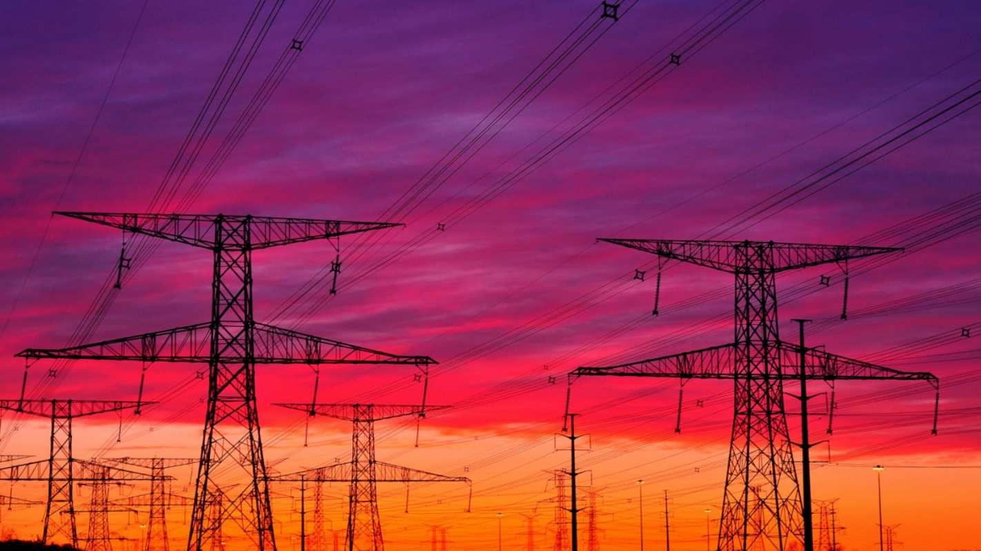 Открытка закат энергетика  энергия электричество закат   З днем ​​енергетика 