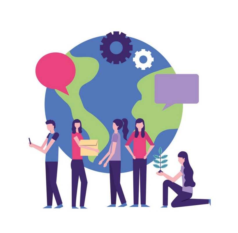 Открытка молодые волонтеры  С днем волонтера  З днем ​​волонтера 