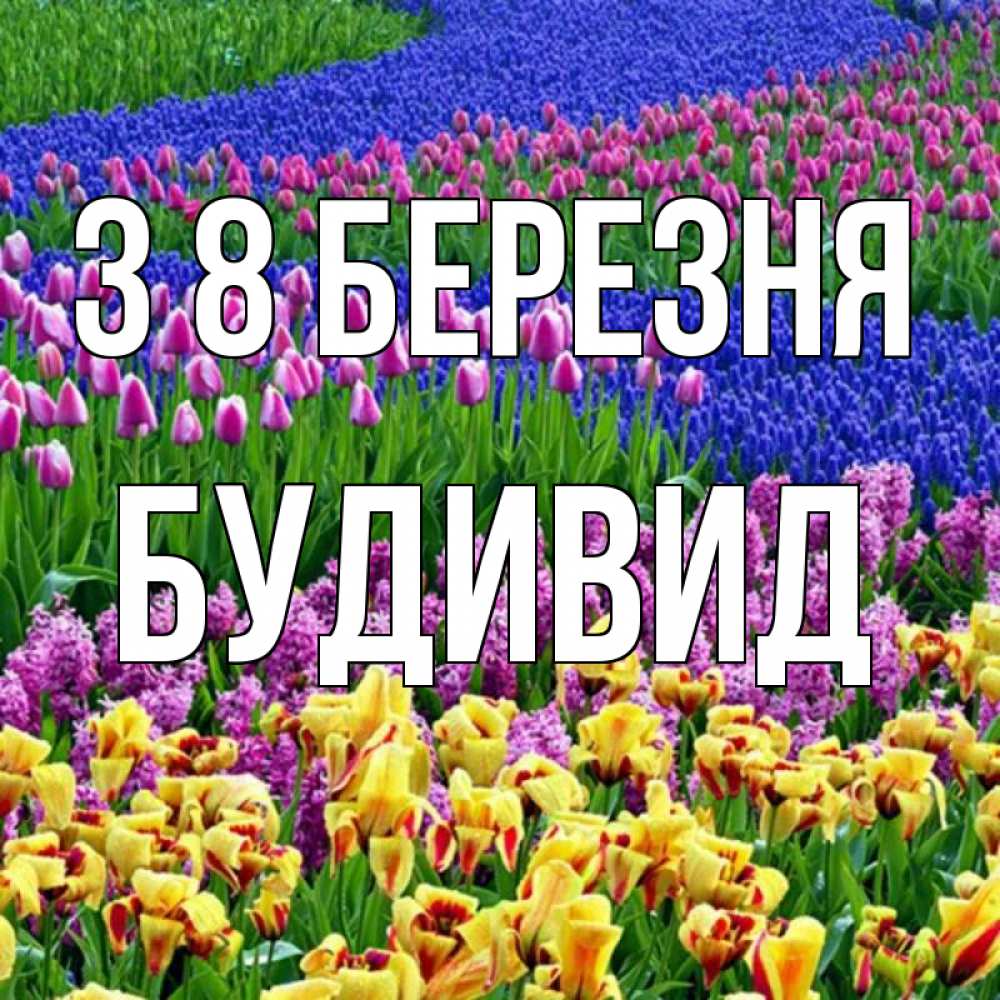 Открытка на каждый день з підписом, Будивид З 8 БЕРЕЗНЯ цветы Прикольна листівка з побажанням онлайн скачати безкоштовно 