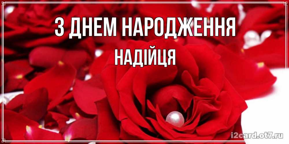 Открытка на каждый день з підписом, Надійця З Днем народження роза с жемчужиной на открытке для любимых Прикольна листівка з побажанням онлайн скачати безкоштовно 