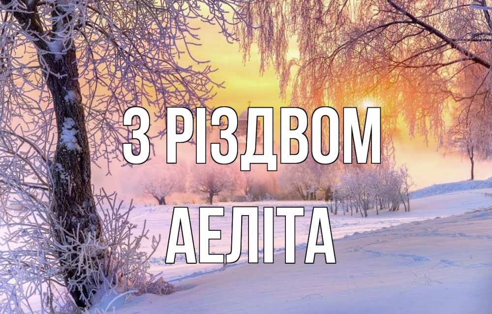 Открытка на каждый день з підписом, Аеліта З Різдвом рождество, лес, зима 1 Прикольна листівка з побажанням онлайн скачати безкоштовно 