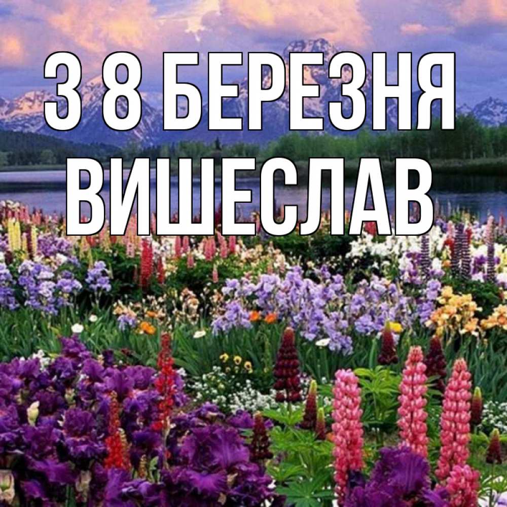 Открытка на каждый день з підписом, Вишеслав З 8 БЕРЕЗНЯ международный женский день Прикольна листівка з побажанням онлайн скачати безкоштовно 