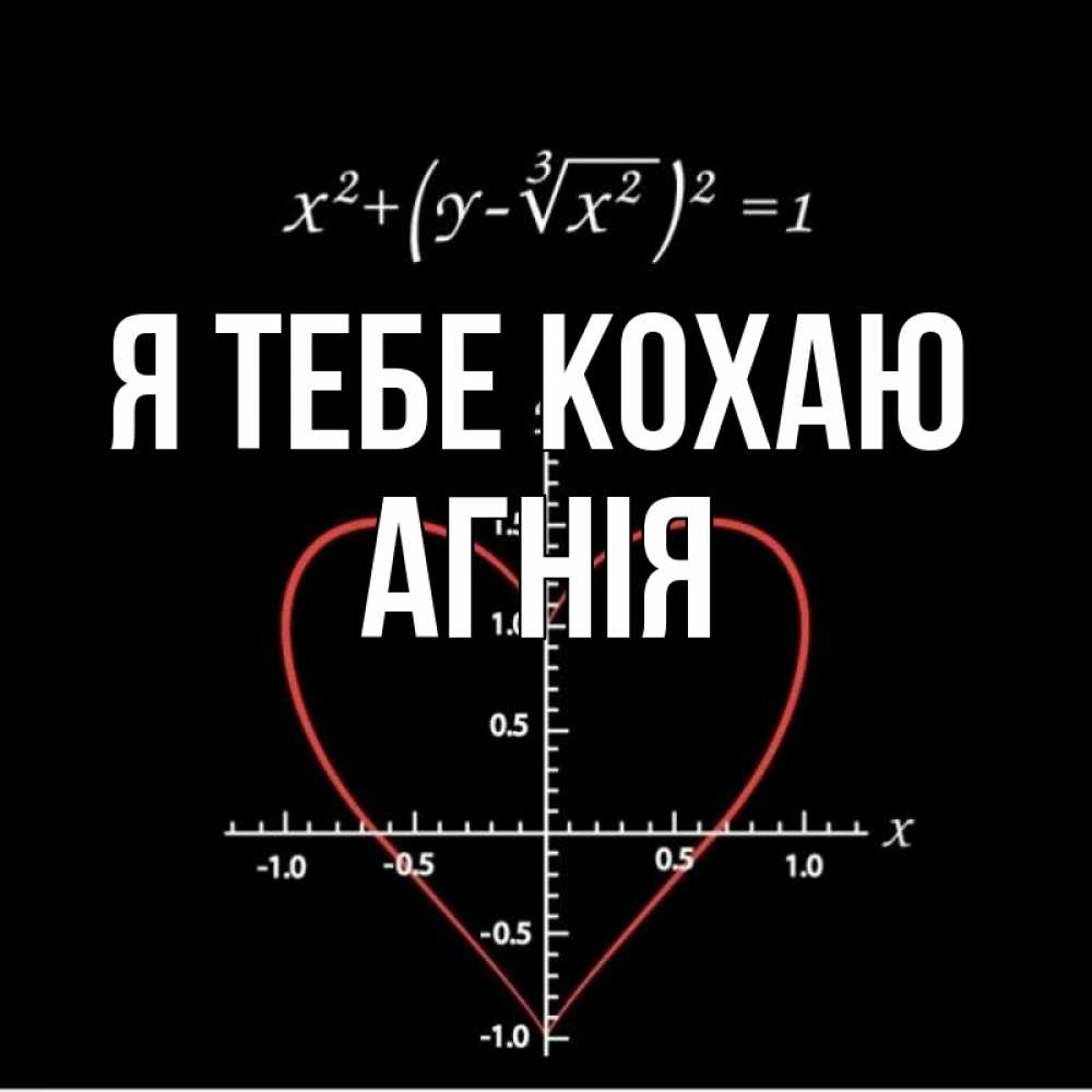 Открытка на каждый день з підписом, Агнія Я тебе кохаю сердечная формула Прикольна листівка з побажанням онлайн скачати безкоштовно 