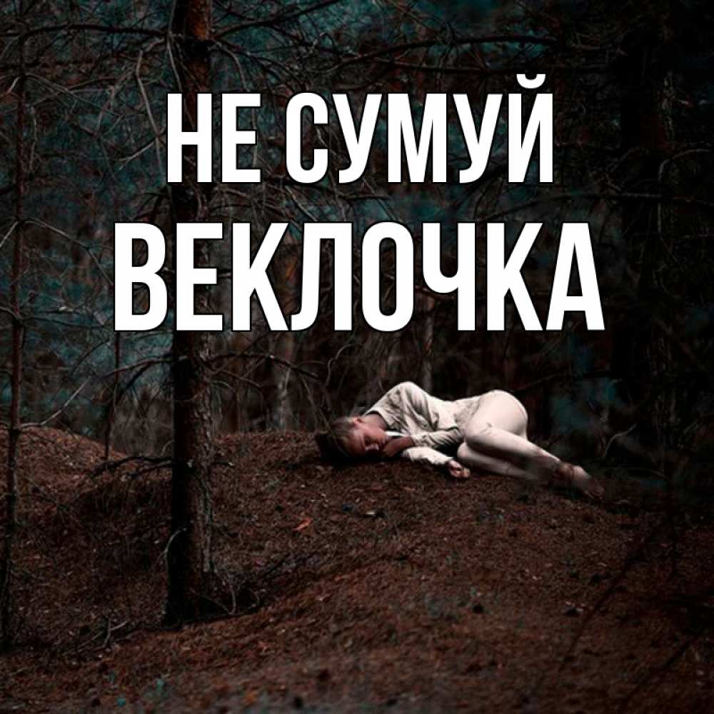 Открытка на каждый день з підписом, Веклочка Не сумуй лес Прикольна листівка з побажанням онлайн скачати безкоштовно 