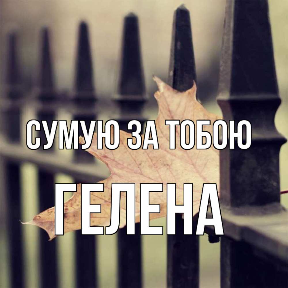 Открытка на каждый день з підписом, Гелена Сумую за тобою очень скучно Прикольна листівка з побажанням онлайн скачати безкоштовно 