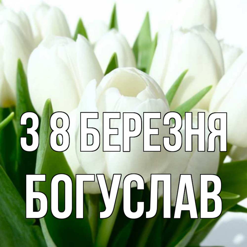 Открытка на каждый день з підписом, Богуслав З 8 БЕРЕЗНЯ цветы Прикольна листівка з побажанням онлайн скачати безкоштовно 