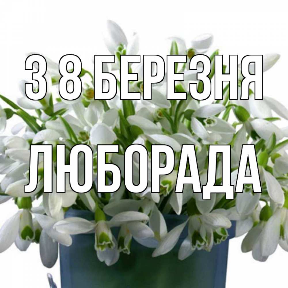 Открытка на каждый день з підписом, Люборада З 8 БЕРЕЗНЯ цветы к международному женскому дню Прикольна листівка з побажанням онлайн скачати безкоштовно 