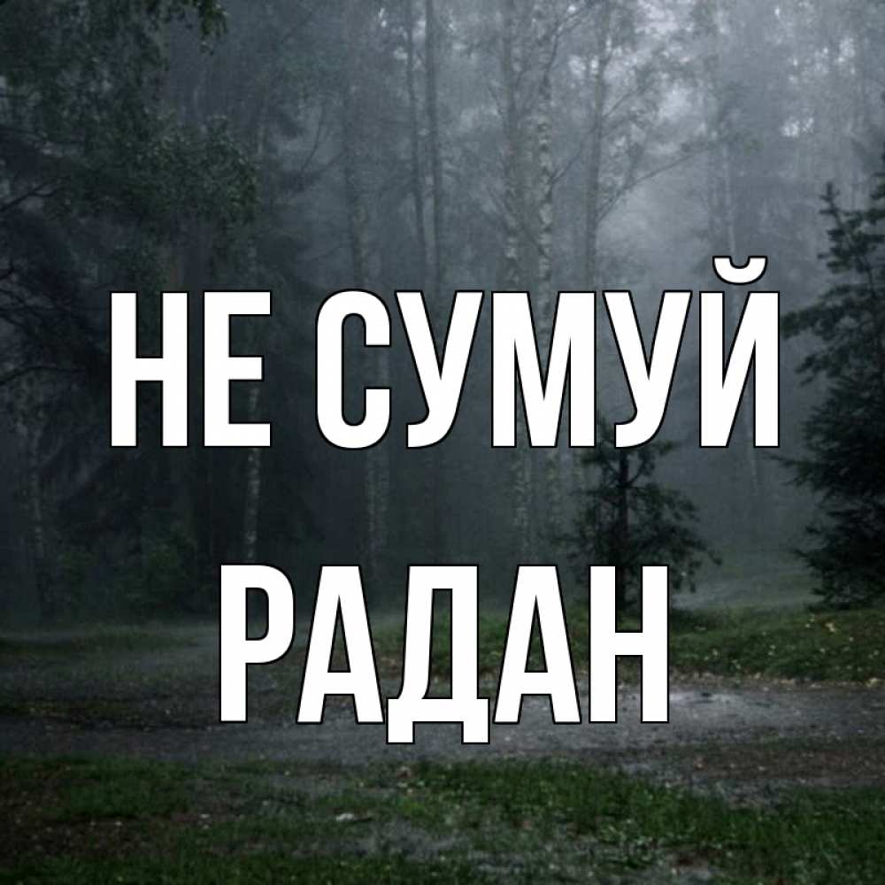Открытка на каждый день з підписом, Радан Не сумуй осень Прикольна листівка з побажанням онлайн скачати безкоштовно 
