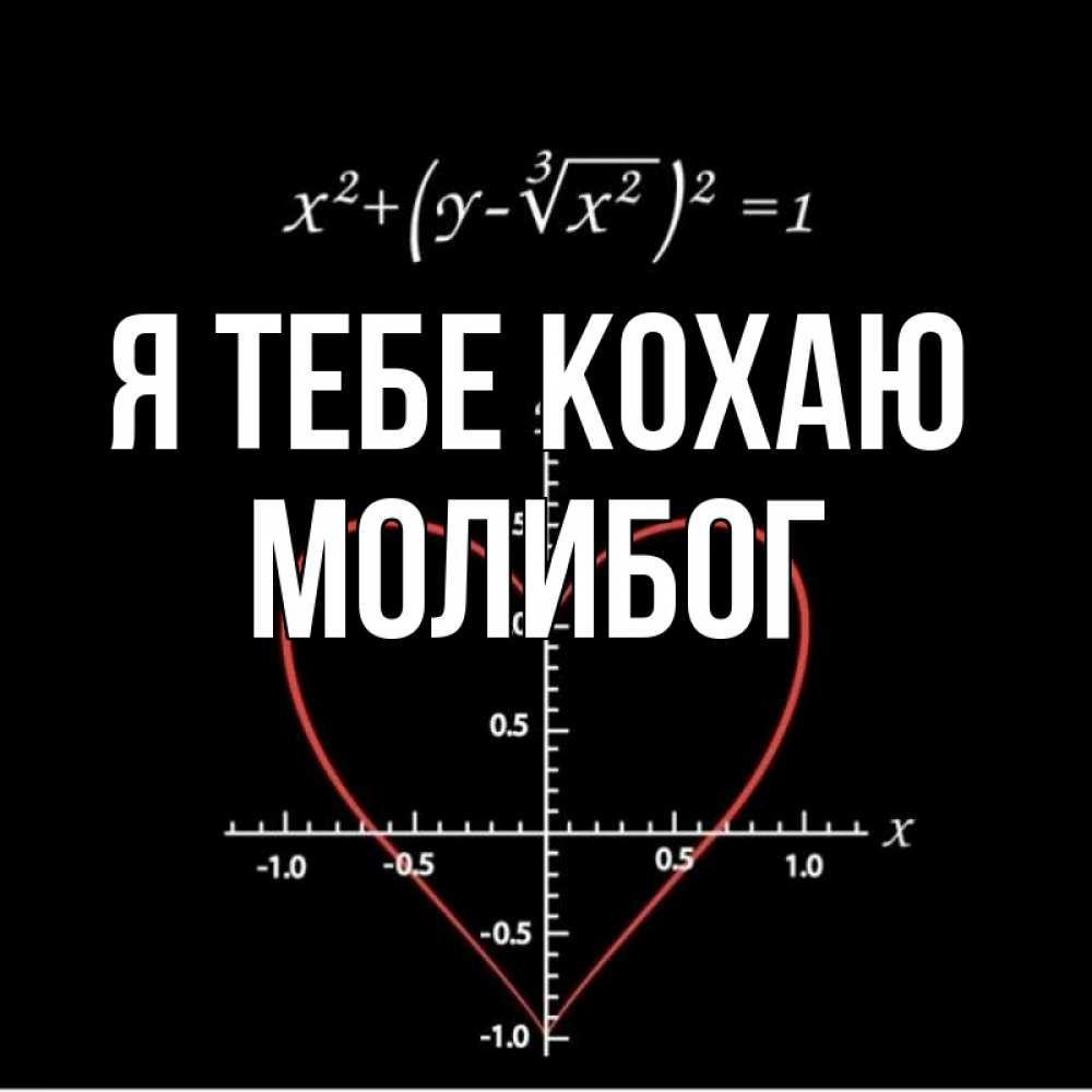 Открытка на каждый день з підписом, Молибог Я тебе кохаю сердечная формула Прикольна листівка з побажанням онлайн скачати безкоштовно 