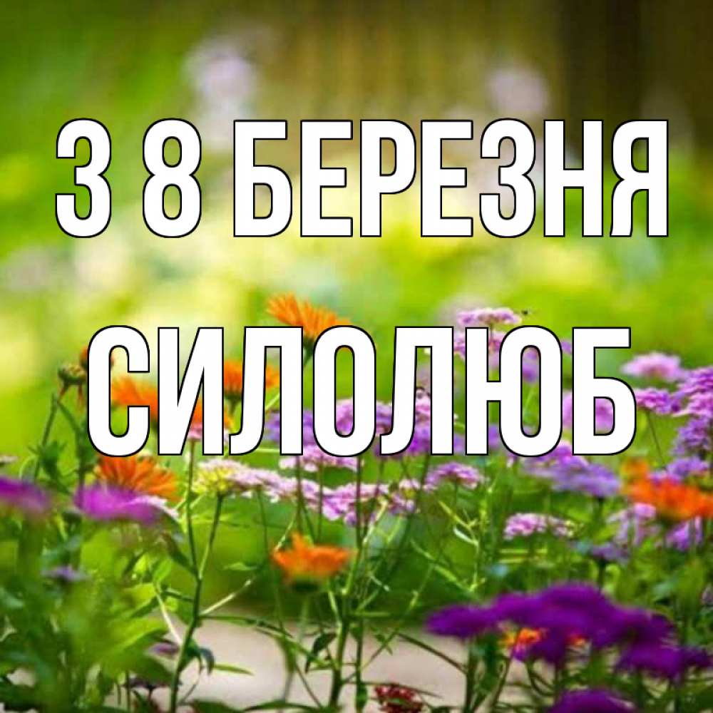 Открытка на каждый день з підписом, Силолюб З 8 БЕРЕЗНЯ цветы Прикольна листівка з побажанням онлайн скачати безкоштовно 