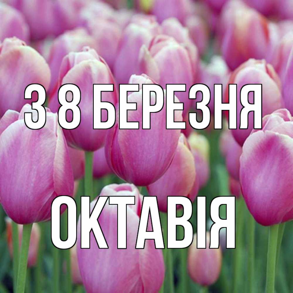 Открытка на каждый день з підписом, Октавія З 8 БЕРЕЗНЯ на международный женский день 3 Прикольна листівка з побажанням онлайн скачати безкоштовно 