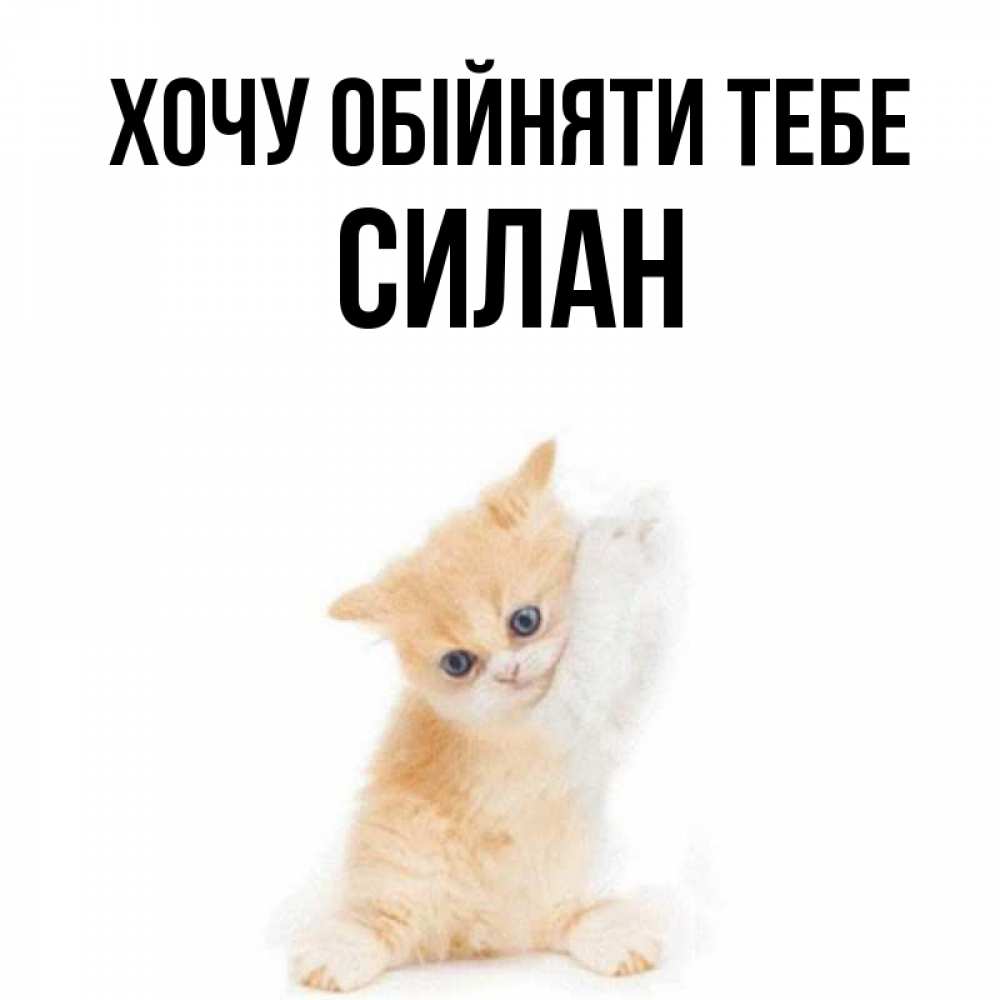 Открытка на каждый день з підписом, Силан Хочу обійняти тебе я хочу очень скорее обнимаешек Прикольна листівка з побажанням онлайн скачати безкоштовно 