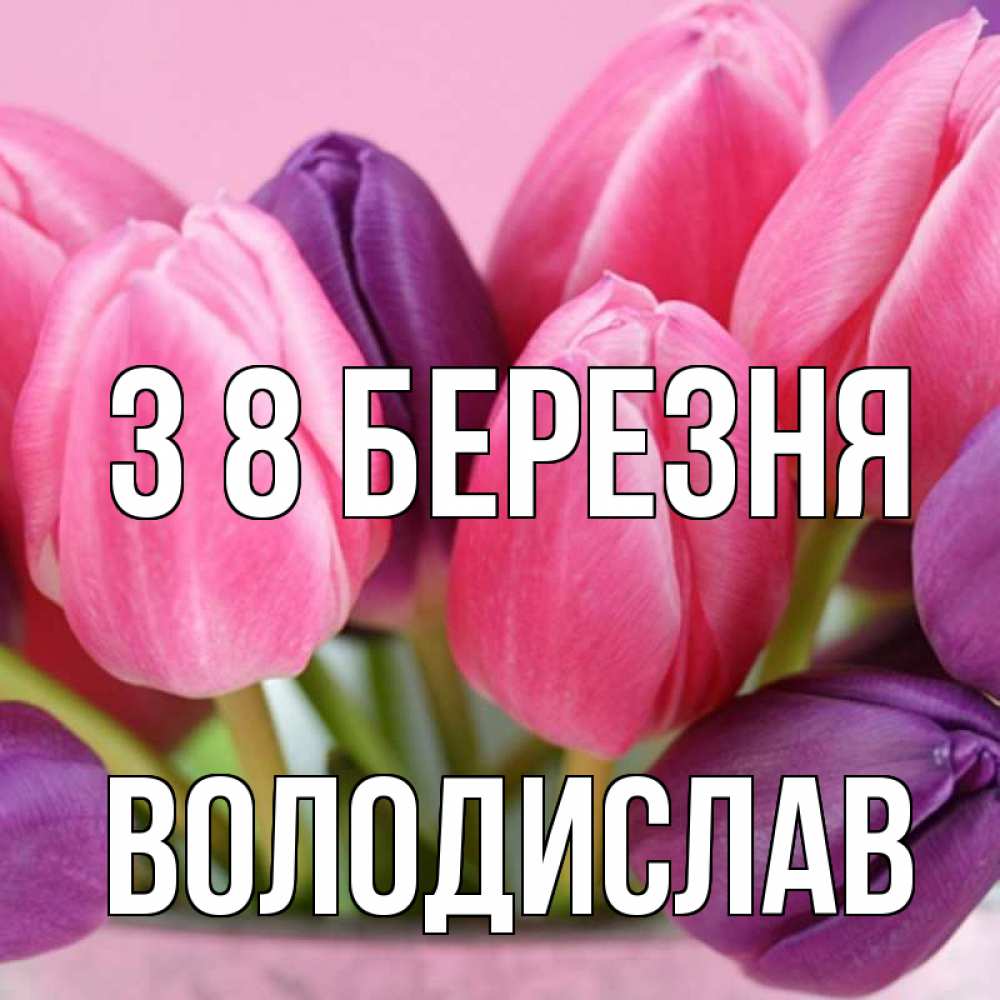Открытка на каждый день з підписом, Володислав З 8 БЕРЕЗНЯ маме 1 Прикольна листівка з побажанням онлайн скачати безкоштовно 