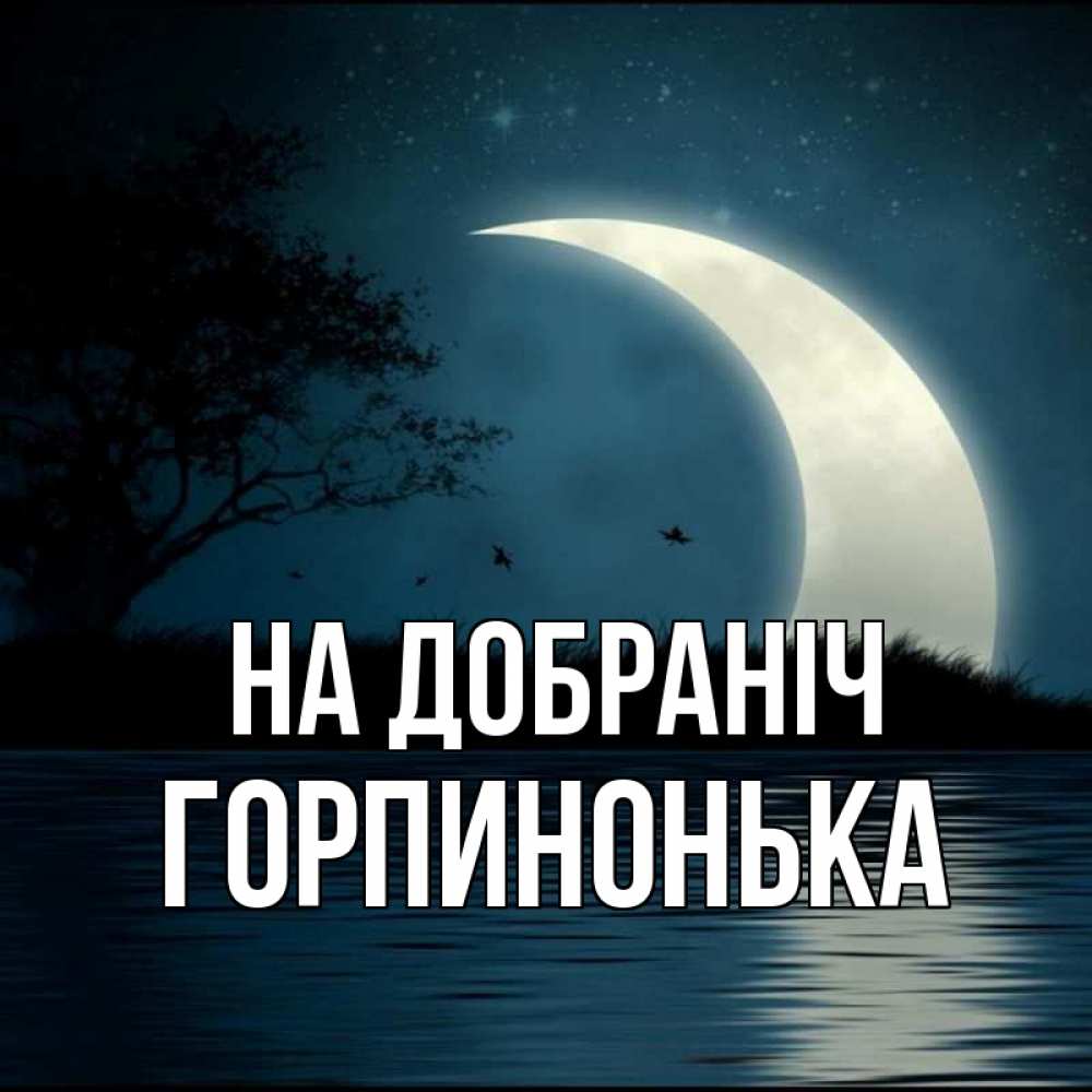 Открытка на каждый день з підписом, Горпинонька На добраніч вода Прикольна листівка з побажанням онлайн скачати безкоштовно 