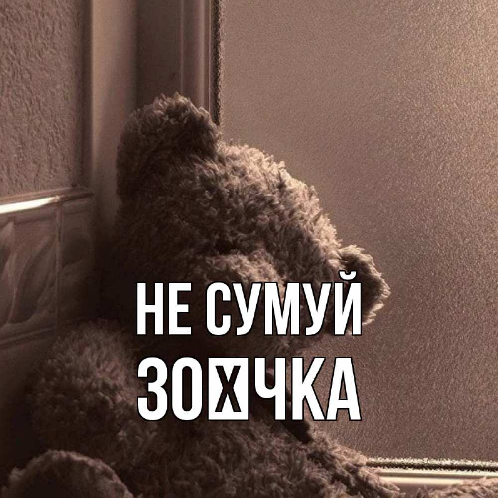 Открытка на каждый день з підписом, Зоєчка Не сумуй стекол рефленое Прикольна листівка з побажанням онлайн скачати безкоштовно 