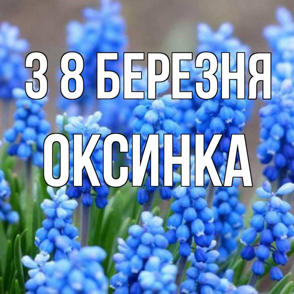 Открытка на каждый день з підписом, Оксинка З 8 БЕРЕЗНЯ Поздравительная открытка для женщин с цветами на праздничную дату Прикольна листівка з побажанням онлайн скачати безкоштовно 
